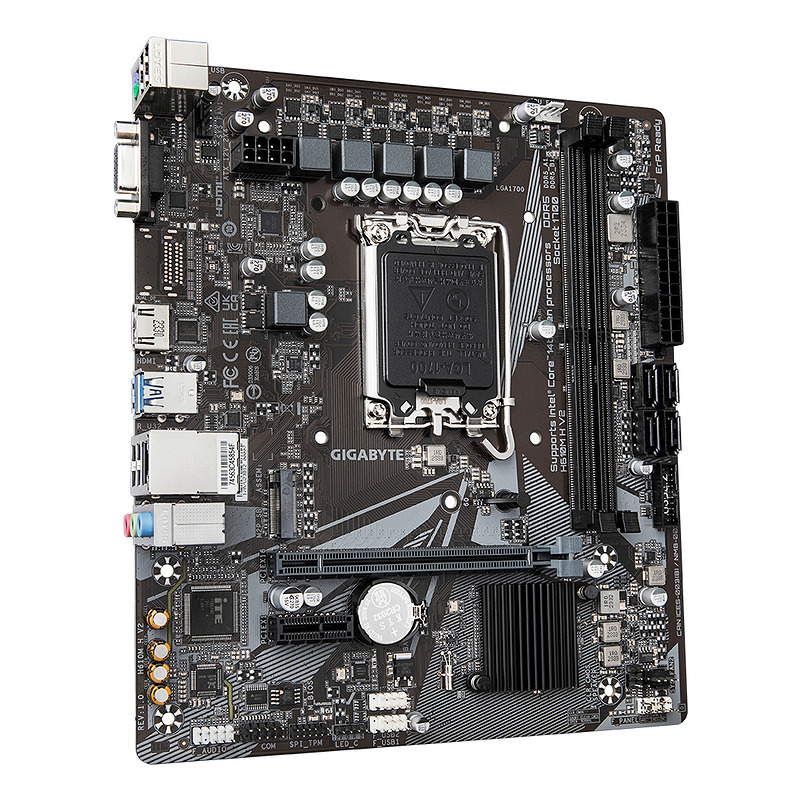GIGABYTE H610M H V2 bundkort Intel H610 Express LGA 1700 micro ATX - Billede 3